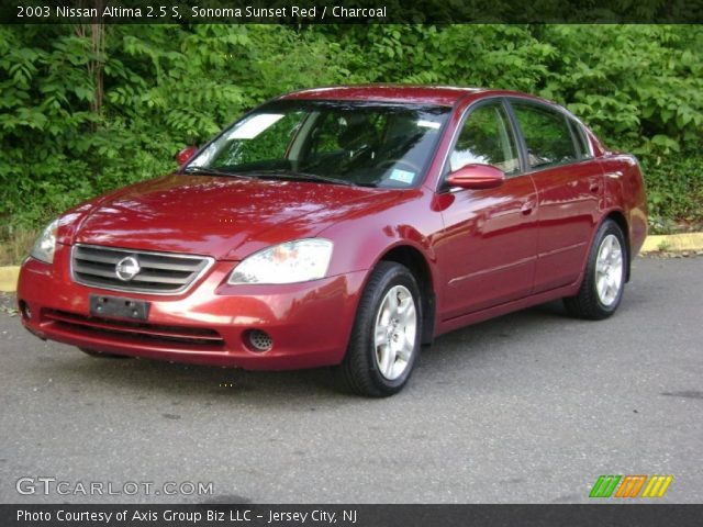 2003 Nissan Altima 2.5 S in Sonoma Sunset Red