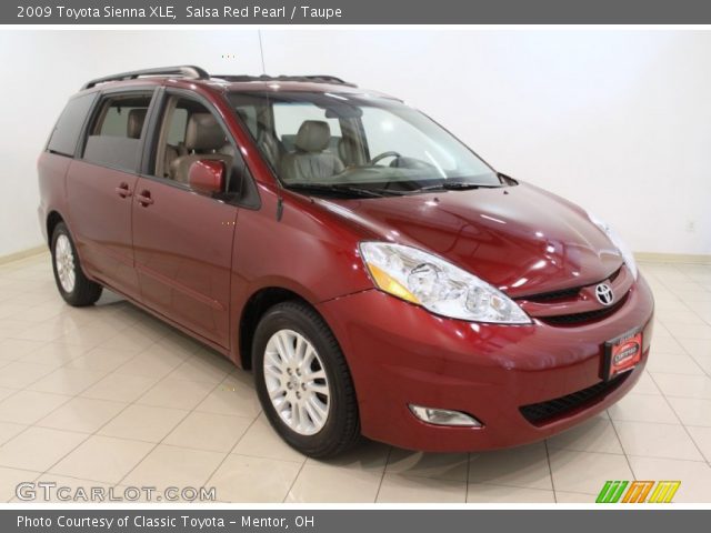 2009 Toyota Sienna XLE in Salsa Red Pearl