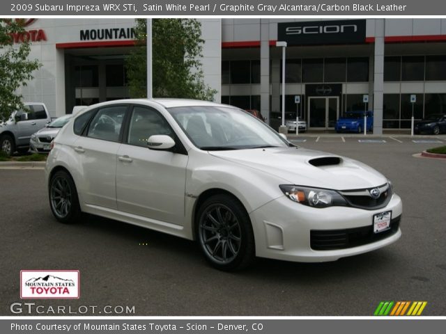 2009 Subaru Impreza WRX STi in Satin White Pearl