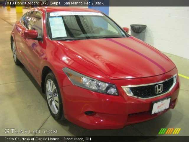 2010 Honda Accord LX-S Coupe in San Marino Red