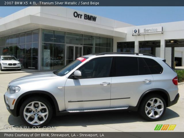 2007 BMW X5 4.8i in Titanium Silver Metallic