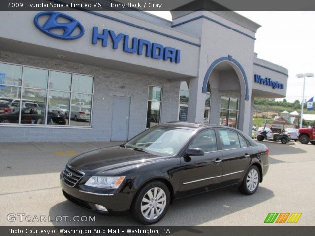 2009 Hyundai Sonata Limited V6 in Ebony Black