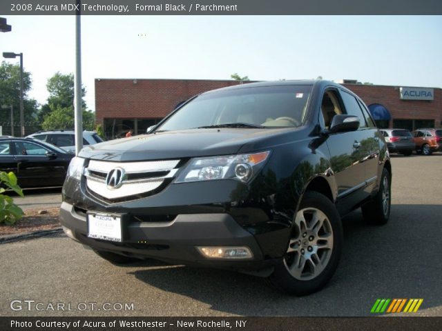 2008 Acura MDX Technology in Formal Black