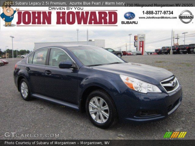 2011 Subaru Legacy 2.5i Premium in Azurite Blue Pearl