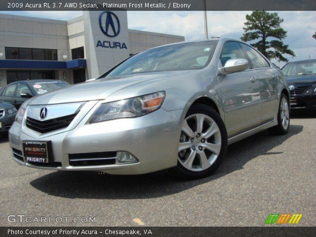 2009 Acura RL 3.7 AWD Sedan in Platinum Frost Metallic