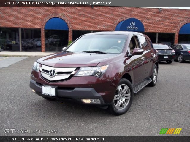 2008 Acura MDX Technology in Dark Cherry Pearl