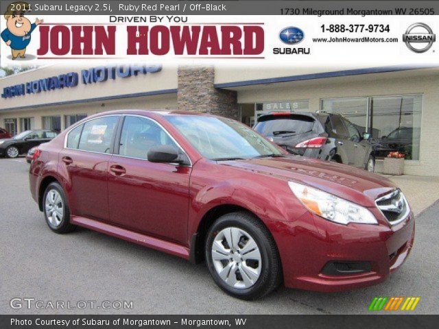 2011 Subaru Legacy 2.5i in Ruby Red Pearl