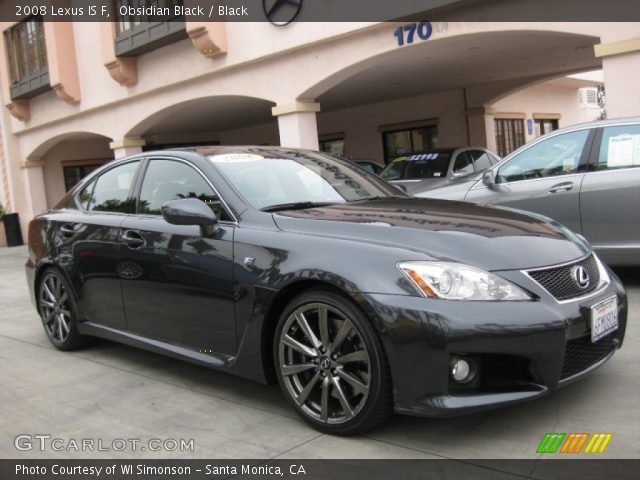 2008 Lexus IS F in Obsidian Black