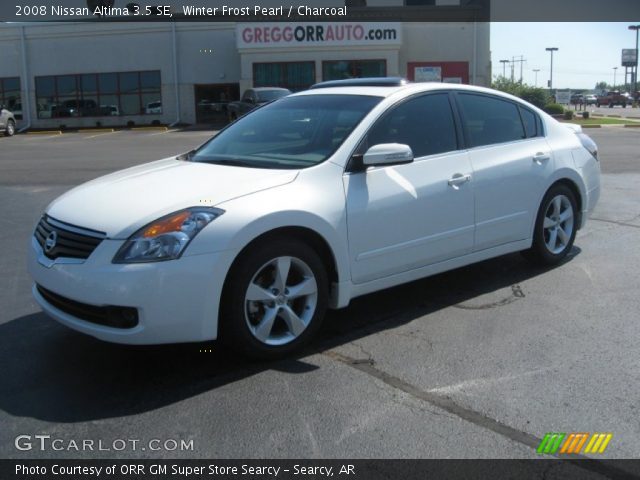 2008 Nissan Altima 3.5 SE in Winter Frost Pearl