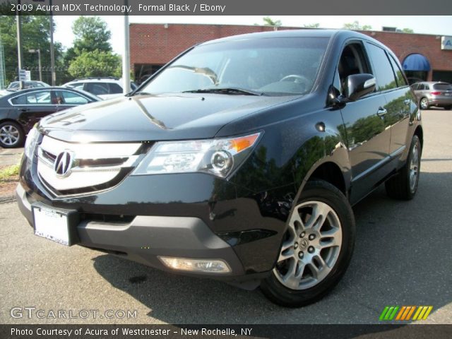2009 Acura MDX Technology in Formal Black