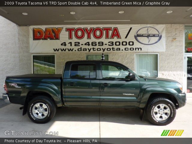 2009 Toyota Tacoma V6 TRD Sport Double Cab 4x4 in Timberland Green Mica