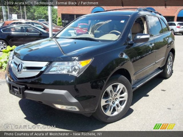 2009 Acura MDX Technology in Formal Black