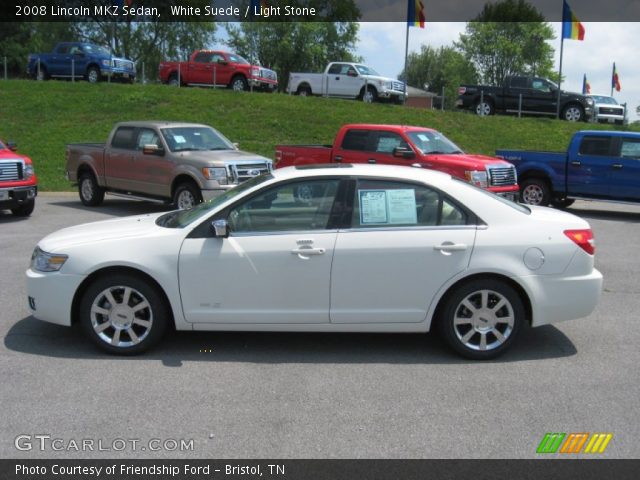 2008 Lincoln MKZ Sedan in White Suede