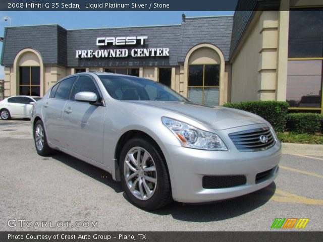2008 Infiniti G 35 Sedan in Liquid Platinum Silver