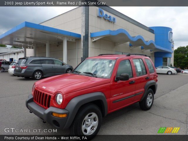 2003 Jeep Liberty Sport 4x4 in Flame Red