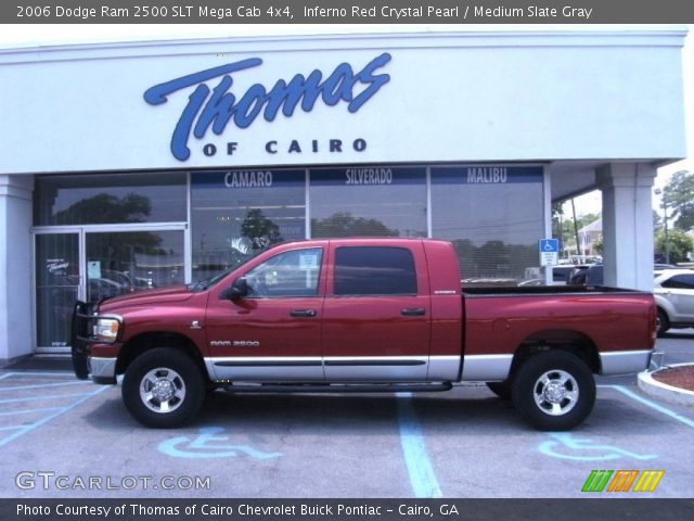 2006 Dodge Ram 2500 SLT Mega Cab 4x4 in Inferno Red Crystal Pearl