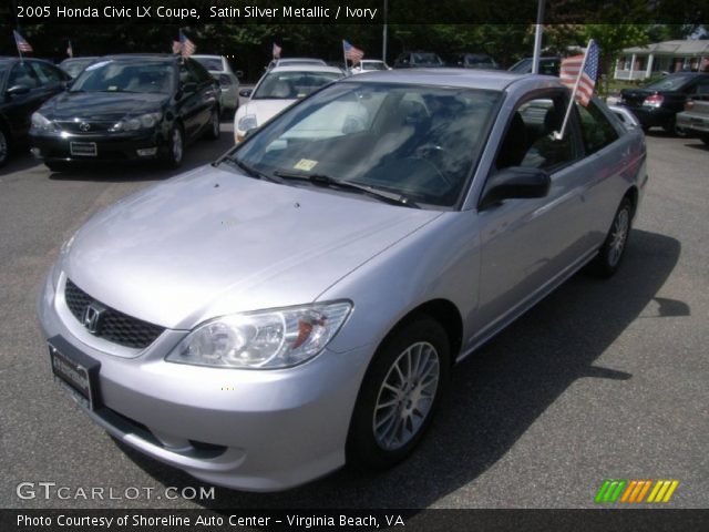 2005 Honda Civic LX Coupe in Satin Silver Metallic