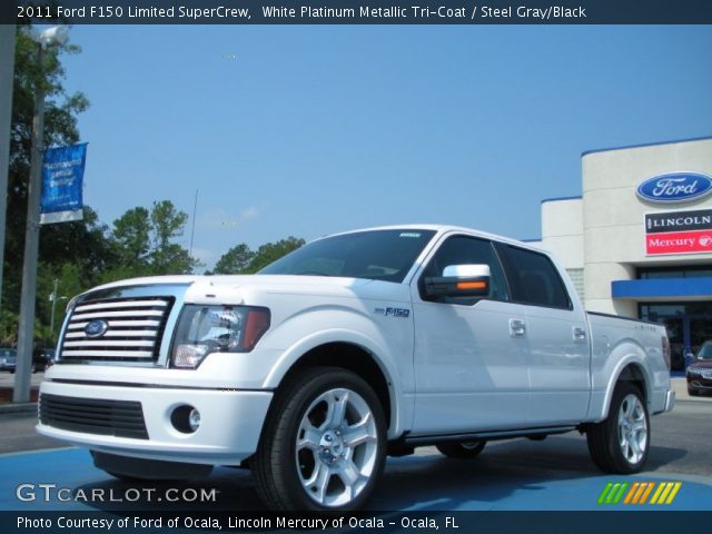 2011 Ford F150 Limited SuperCrew in White Platinum Metallic Tri-Coat