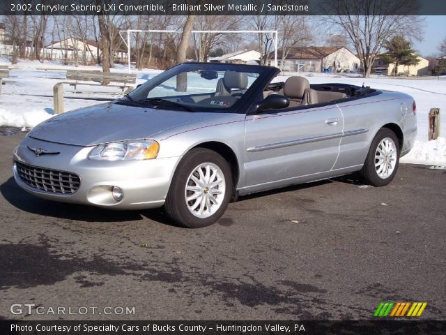 2002 Chrysler Sebring LXi Convertible in Brilliant Silver Metallic