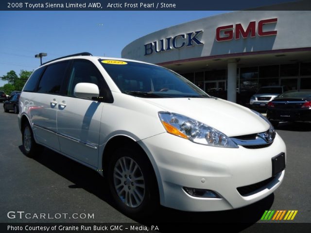 2008 Toyota Sienna Limited AWD in Arctic Frost Pearl