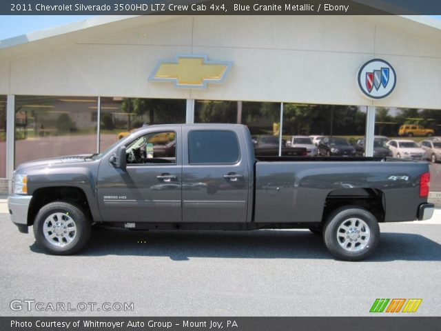 2011 Chevrolet Silverado 3500HD LTZ Crew Cab 4x4 in Blue Granite Metallic
