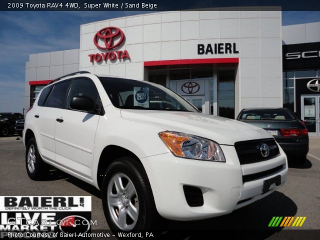 2009 Toyota RAV4 4WD in Super White