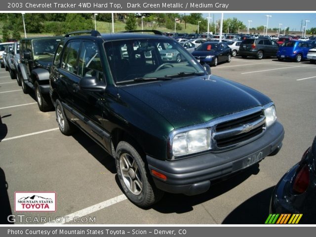 2003 Chevrolet Tracker 4WD Hard Top in Dark Green Metallic