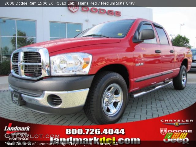 2008 Dodge Ram 1500 SXT Quad Cab in Flame Red