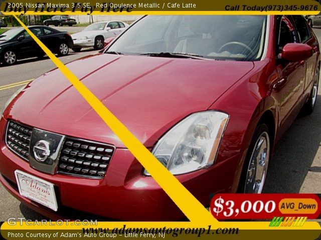 2005 Nissan Maxima 3.5 SE in Red Opulence Metallic