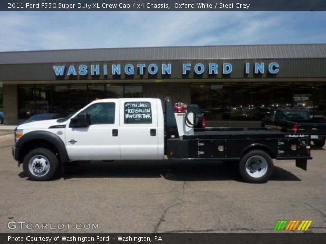 2011 Ford F550 Super Duty XL Crew Cab 4x4 Chassis in Oxford White