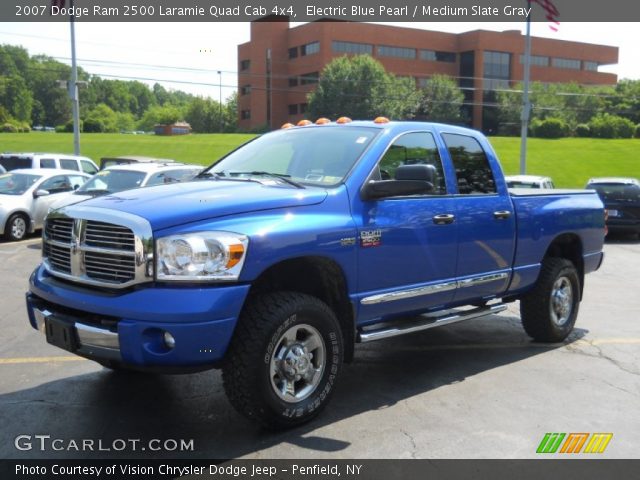 2007 Dodge Ram 2500 Laramie Quad Cab 4x4 in Electric Blue Pearl