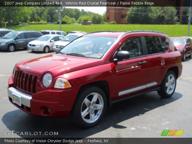 2007 Jeep Compass Limited 4x4 in Inferno Red Crystal Pearlcoat