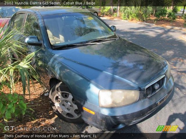 2002 Hyundai Elantra GLS Sedan in Cobalt Blue