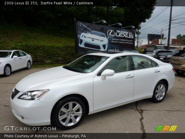 2009 Lexus ES 350 in Starfire Pearl White