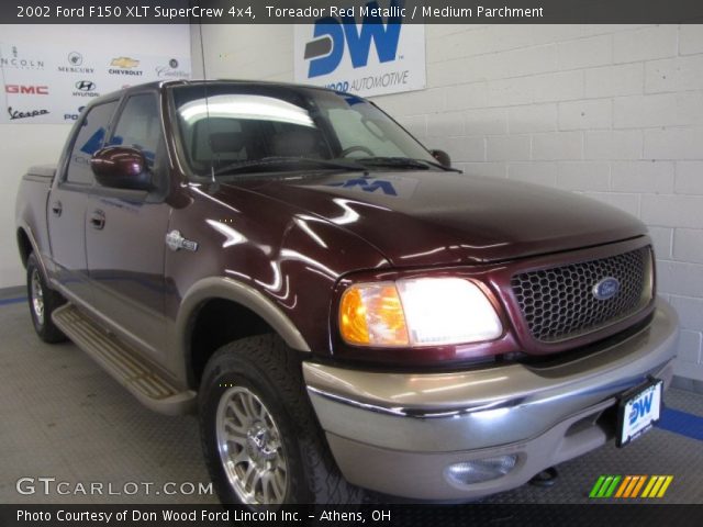 2002 Ford F150 XLT SuperCrew 4x4 in Toreador Red Metallic