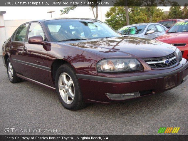 2003 Chevrolet Impala LS in Berry Red Metallic