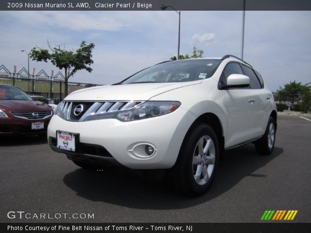 2009 Nissan Murano SL AWD in Glacier Pearl