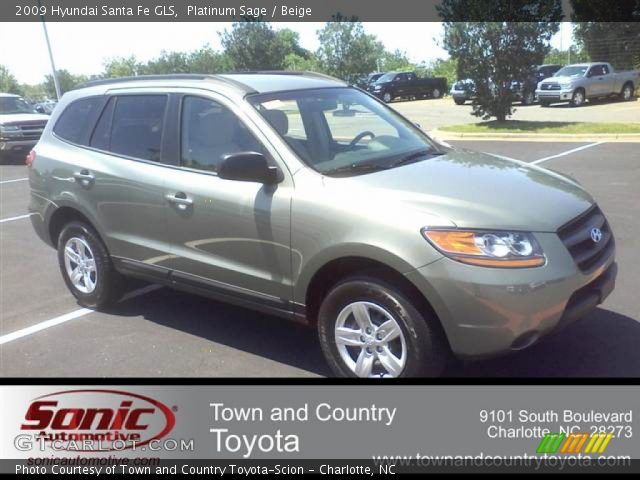 2009 Hyundai Santa Fe GLS in Platinum Sage
