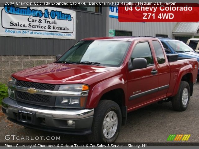 2004 Chevrolet Colorado Extended Cab 4x4 in Dark Cherry Red Metallic