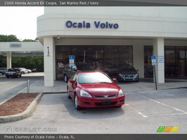 2006 Honda Accord EX Coupe in San Marino Red