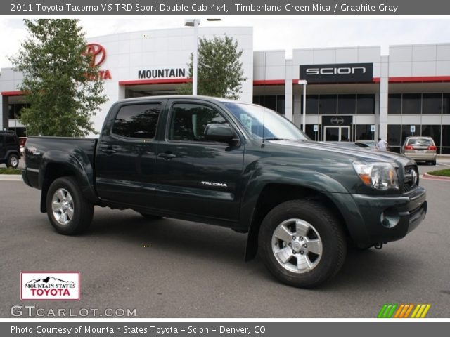 2011 Toyota Tacoma V6 TRD Sport Double Cab 4x4 in Timberland Green Mica
