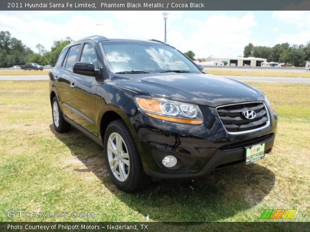 2011 Hyundai Santa Fe Limited in Phantom Black Metallic