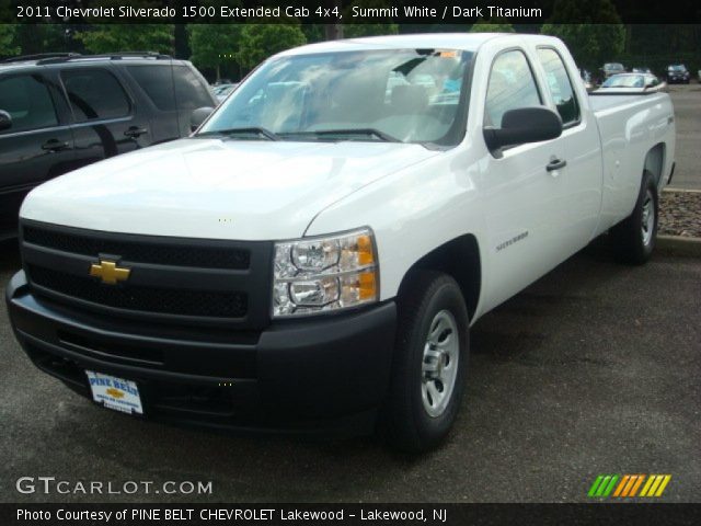 2011 Chevrolet Silverado 1500 Extended Cab 4x4 in Summit White