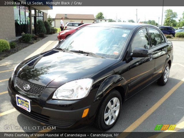 2009 Kia Rio LX Sedan in Midnight Black