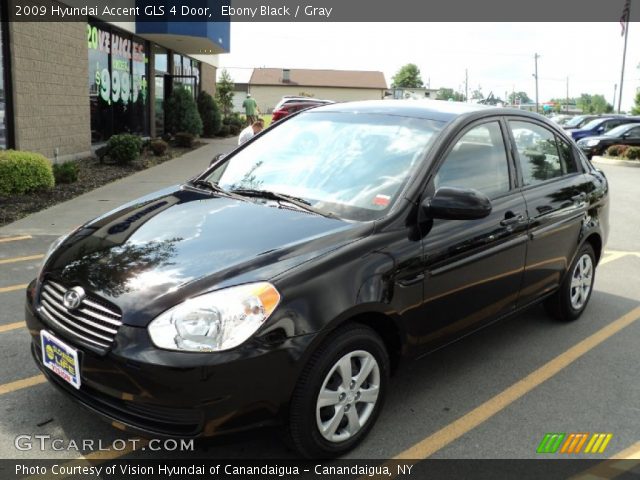 2009 Hyundai Accent GLS 4 Door in Ebony Black