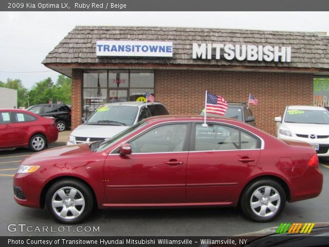 2009 Kia Optima LX in Ruby Red