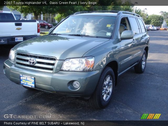 2007 Toyota Highlander V6 in Oasis Green Pearl