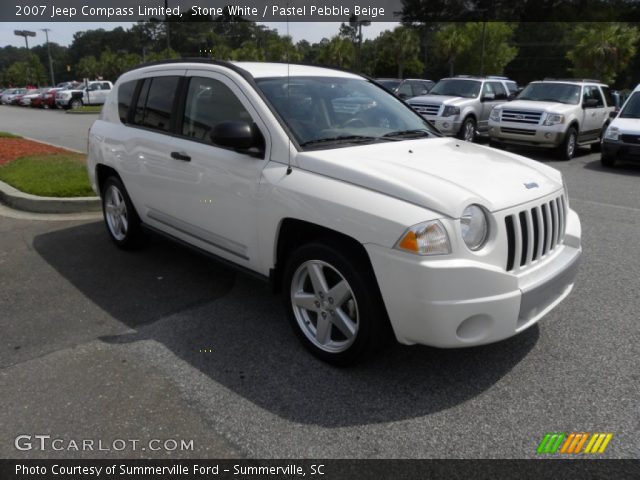 Stone White 2007 Jeep Compass Limited Pastel Pebble