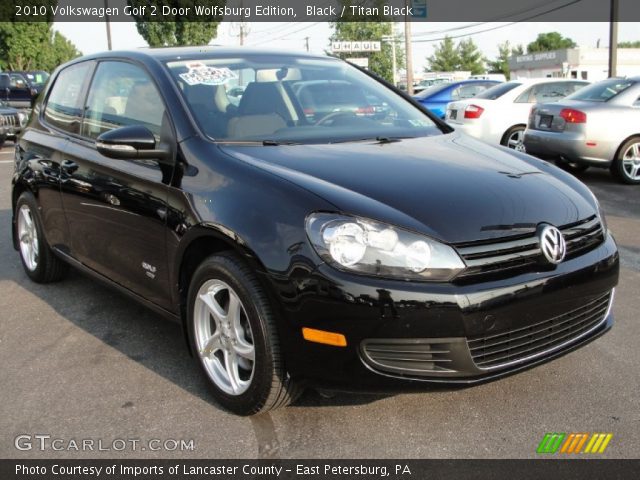 2010 Volkswagen Golf 2 Door Wolfsburg Edition in Black