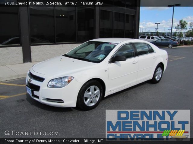 2008 Chevrolet Malibu LS Sedan in White